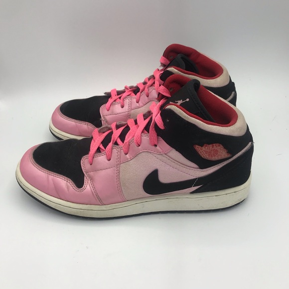 Nike Other - Air Jordan  pink and black sneakers size 7Y